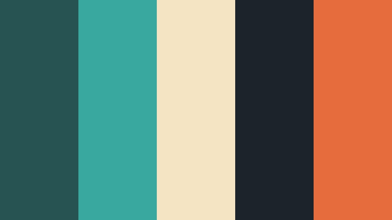 stormbound horizon murky teal color palette with hex codes