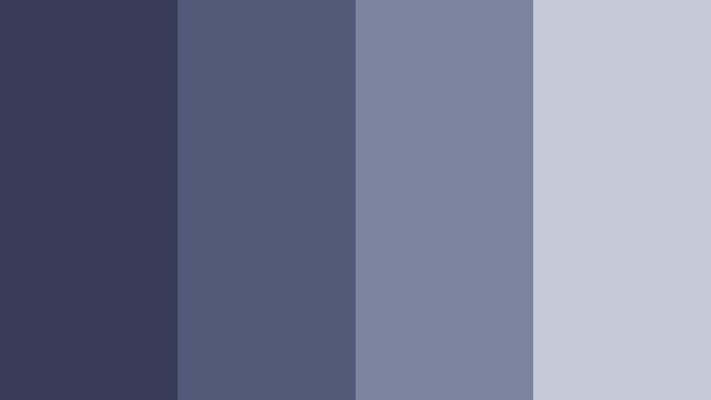 stormbound indigo horizon faded indigo color palette with hex codes
