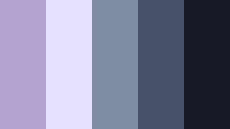 stormbound lavender muted lavender color palette with hex codes