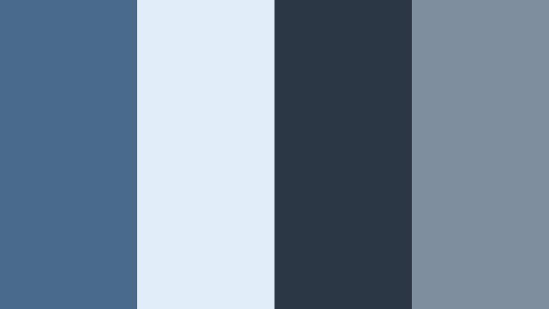 stormfront documentary soft denim blue color palette with hex codes