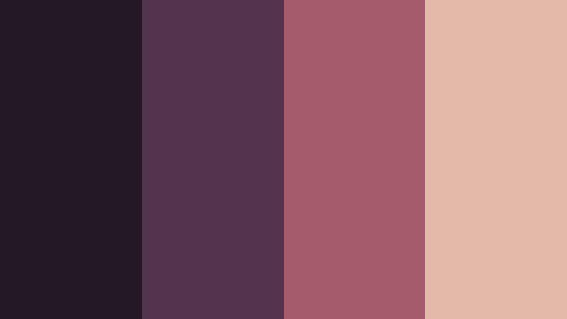 stormlit berry grain charcoal plum color palette with hex codes