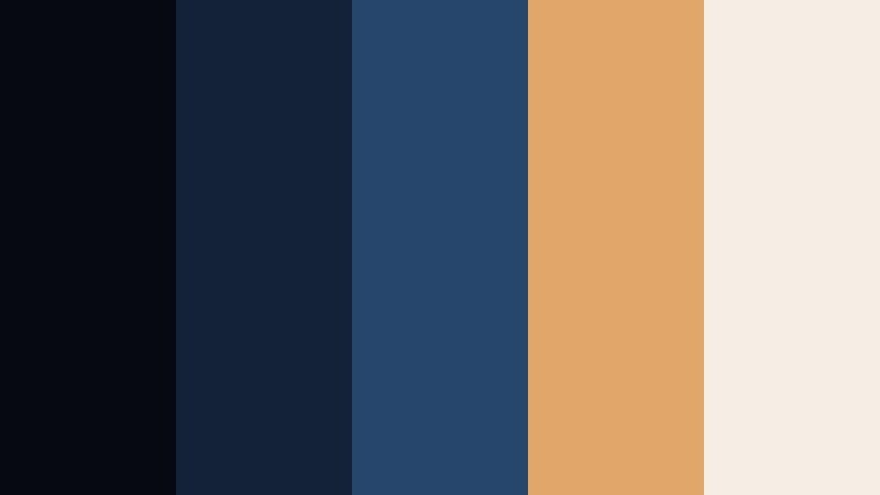 stormlit cinema starry night blue color palette with hex codes