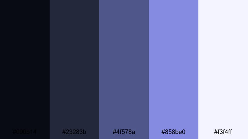 stormy lilac blockbuster blue lilac color palette with hex codes