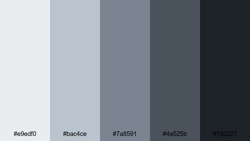stormy skyline drift gray color palette with hex codes