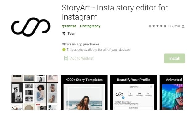  StoryArt cover editor for Instagram