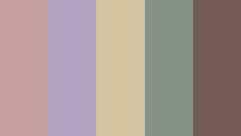 storybook attic cottagecore color color palette with hex codes