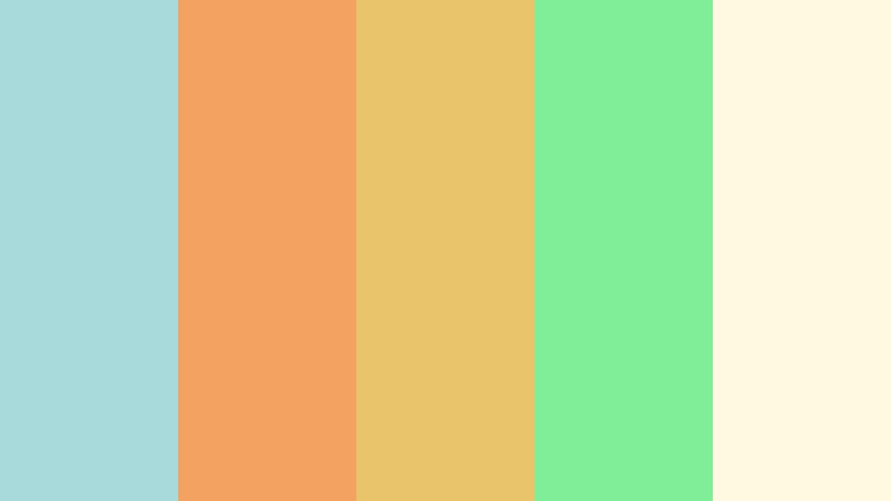 storybook meadow cartoon color palette color palette with hex codes