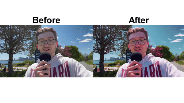 color grading result