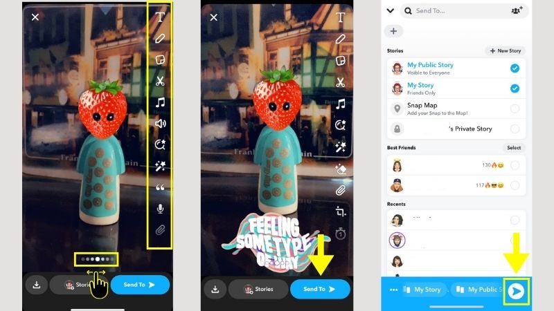 edit and share your snap