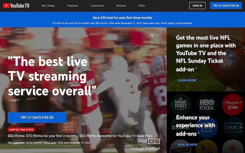 youtube tv