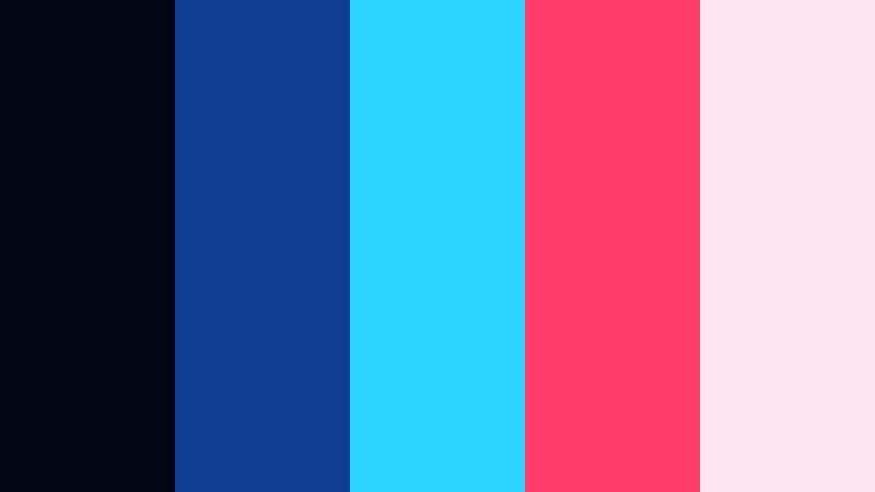 streaming arcade glow digital blue color palette with hex codes