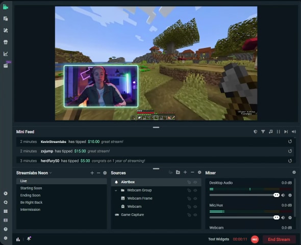 streamlabs live streaming software