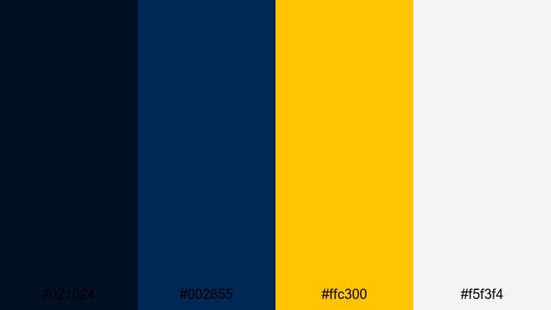 streetball highlight reel yellow dark blue color palette with hex codes