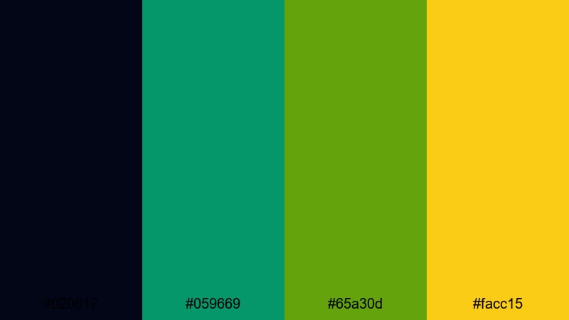 streetlight graffiti pop black green yellow color palette with hex codes