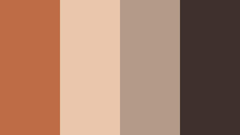 studio clay neutral copper glow color palette with hex codes