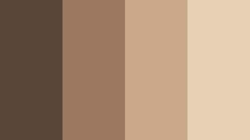studio clay neutrals latte brown color palette with hex codes