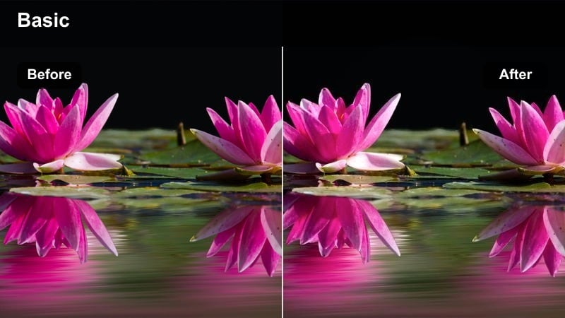 Close-up model in studio with glossy glass-like glowing skin.