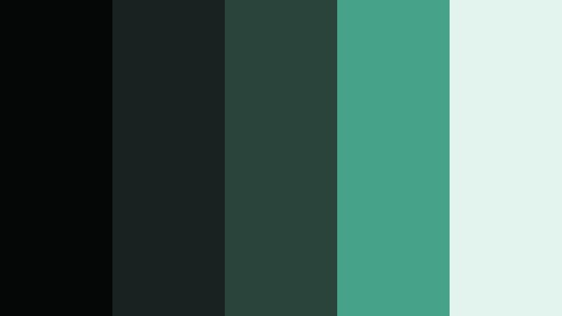 studio grid overlay dark film green color palette with hex codes