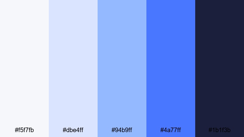 studio loft azure azure color palette with hex codes