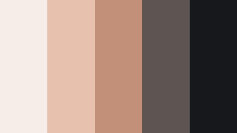studio loft chic rose gold mist color palette with hex codes