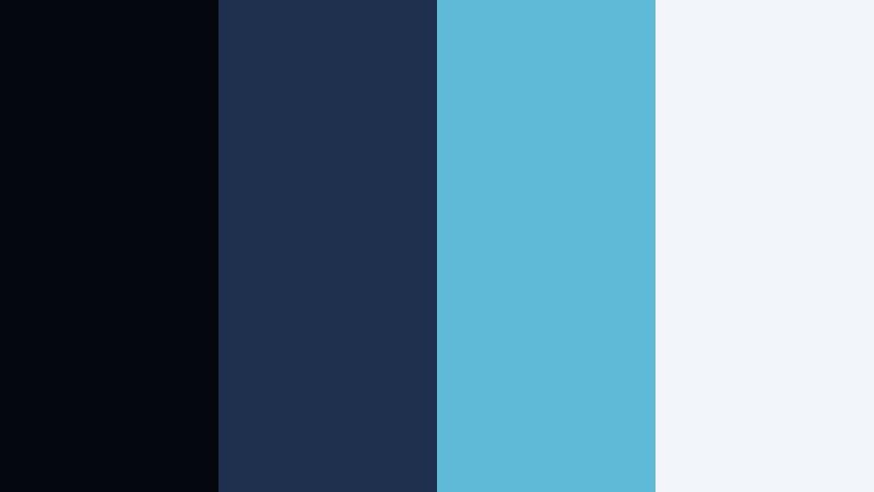 studio loft chill deep contrast blue color palette with hex codes