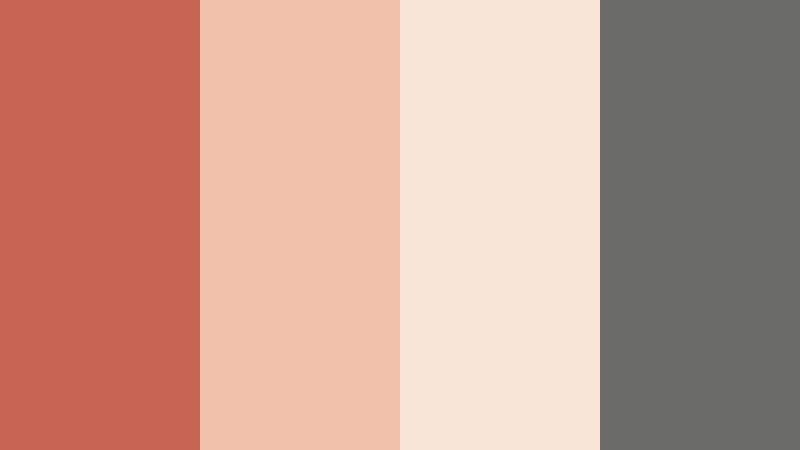 studio loft coral coral clay color palette with hex codes