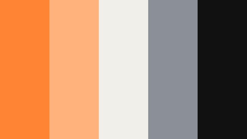 studio loft ember glow orange color palette with hex codes