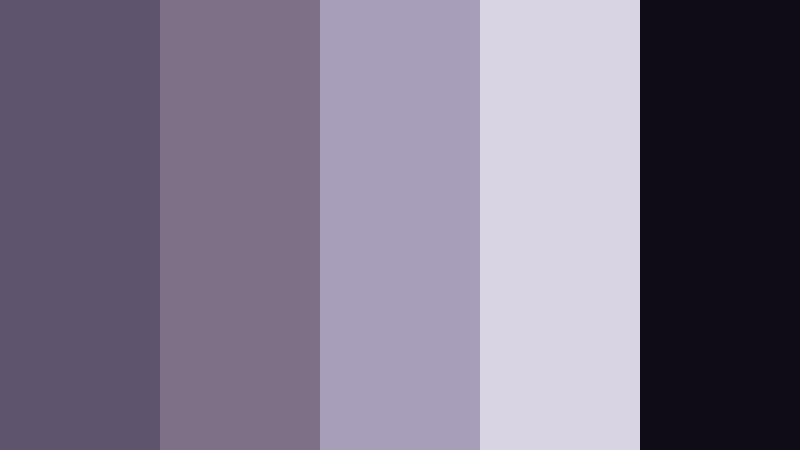 studio loft monochrome purple ash color palette with hex codes