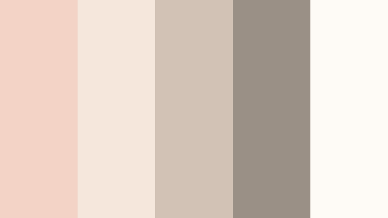 studio loft neutrals champagne blush color palette with hex codes