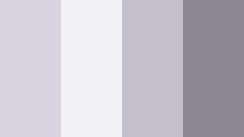 studio loft neutrals pale lilac gray color palette with hex codes
