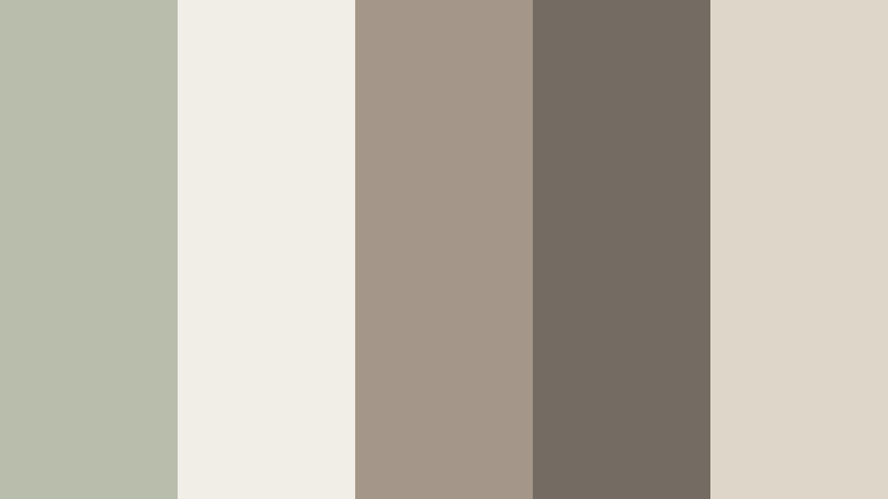 studio loft neutrals silver sage color palette with hex codes