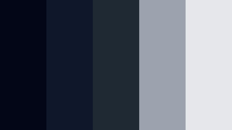 studio loft noir movie night blue color palette with hex codes