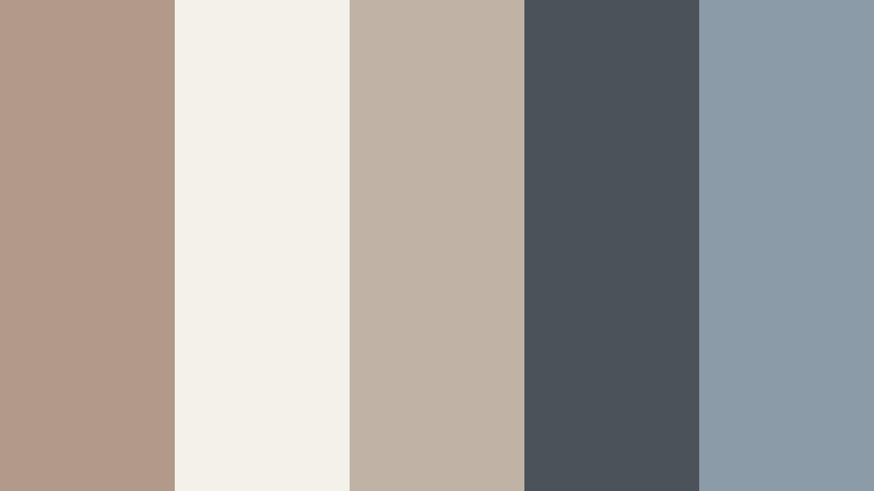 studio loft workspace aged taupe color palette with hex codes