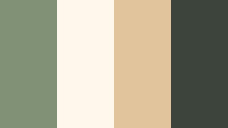studio matcha glow sage leaf color palette with hex codes