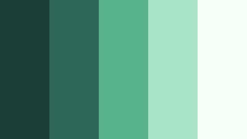 studio monochrome fade aurora green color palette with hex codes