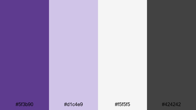 studio royal neutral royal purple color palette with hex codes