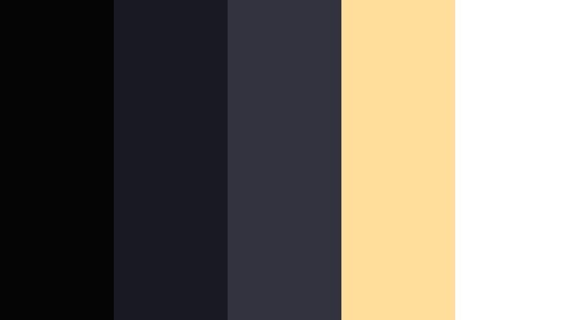 studio spotlight fade moody frame black color palette with hex codes