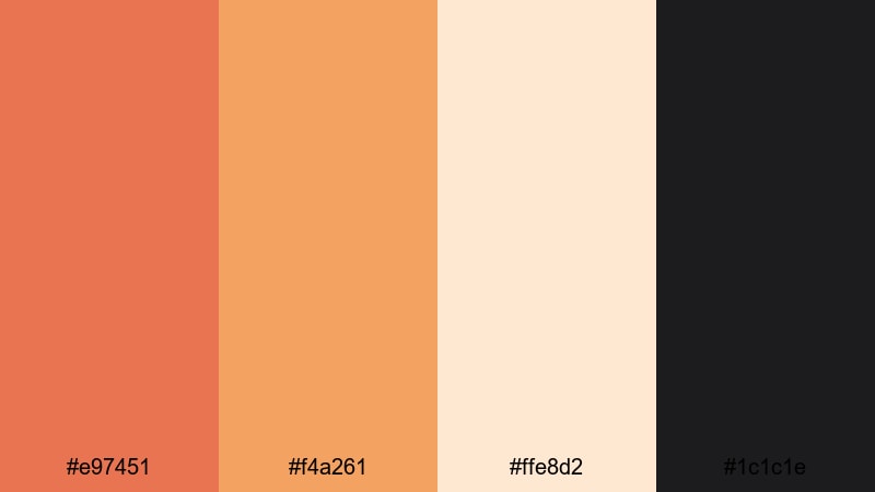 studio spotlight sienna burnt sienna color palette with hex codes