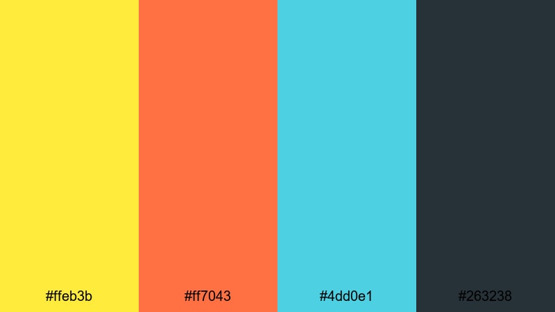 studio story lights cartoon color palette with hex codes