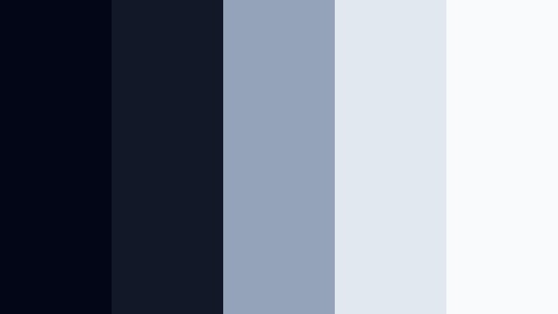 studio window haze dark studio blue color palette with hex codes
