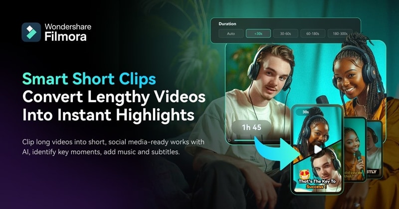 turn long videos into shorts with filmora