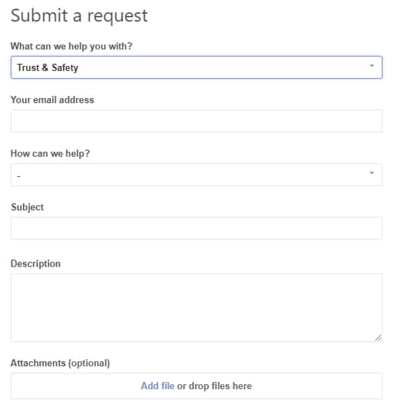  Submit report request on Discord