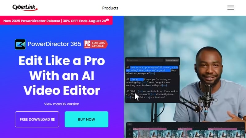 powerdirector as a subtitle app