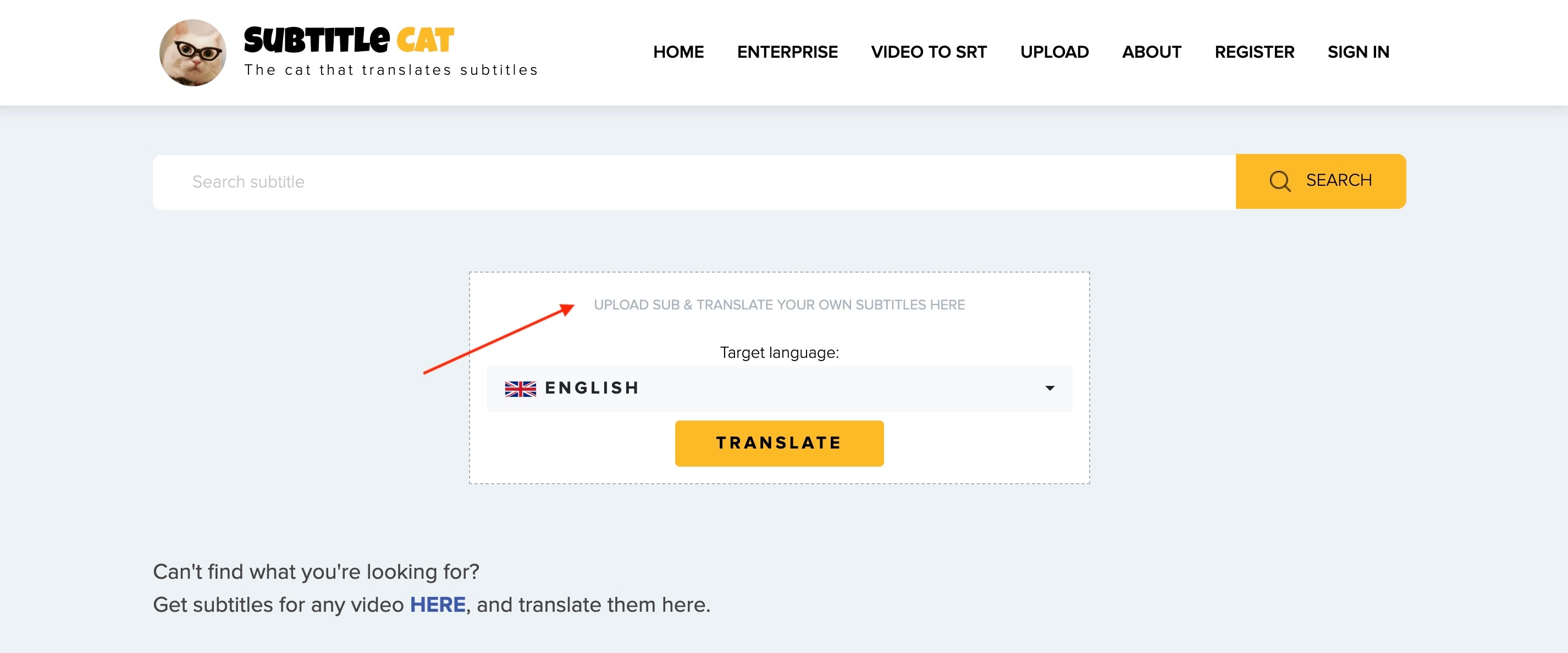 upload your video into the platform