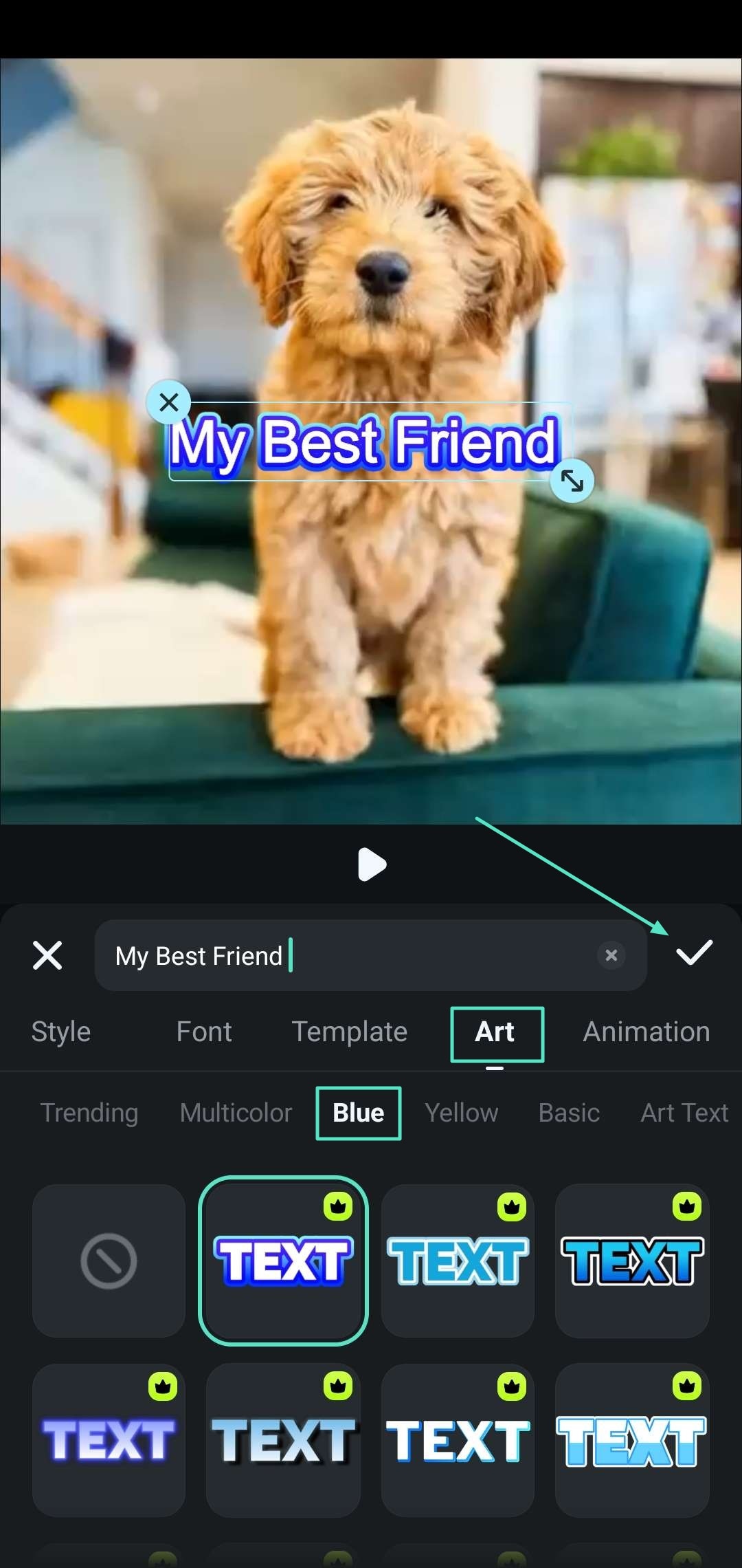 adjust text font style