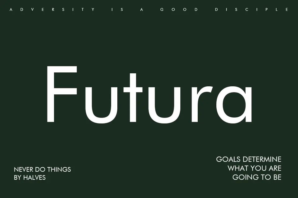 futura best caption font