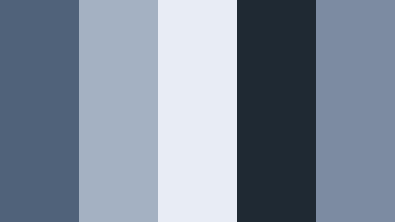 subtle skyline edit blue ash color palette with hex codes