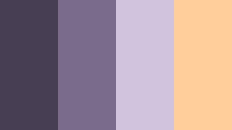 subway daybreak frame dusky lavender color palette with hex codes