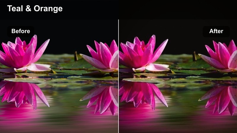 Two characters talking on a teal-tinted subway platform with a train arriving.