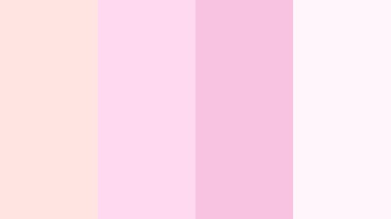 sugar cloud romance misty rose color palette with hex codes